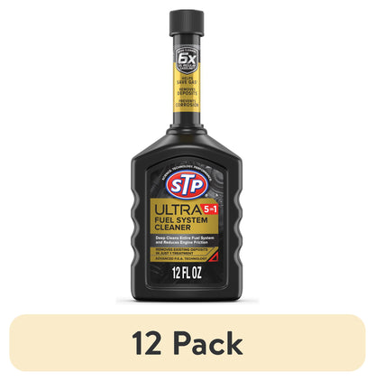 (3 pack) STP Ultra 5-in-1 Fuel System Cleaner Gas Additive, 12 fl oz