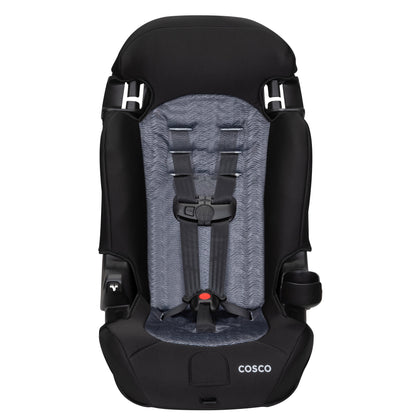 Cosco Kids Finale 2-in-1 Toddler Booster Car Seat, Fiberwave II, Black/Grey, Harness Booster Car Seat