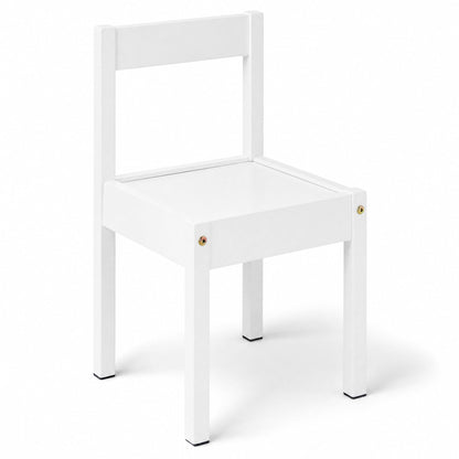 Mainstays Kids Dry Erase Activity Table and Chair Set, 3-Piece, White