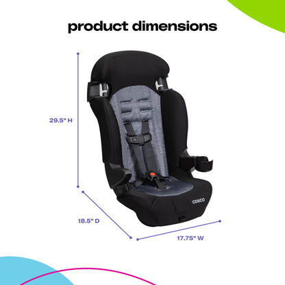 Cosco Kids Finale 2-in-1 Toddler Booster Car Seat, Diamond Daze, Harness Booster Car Seat