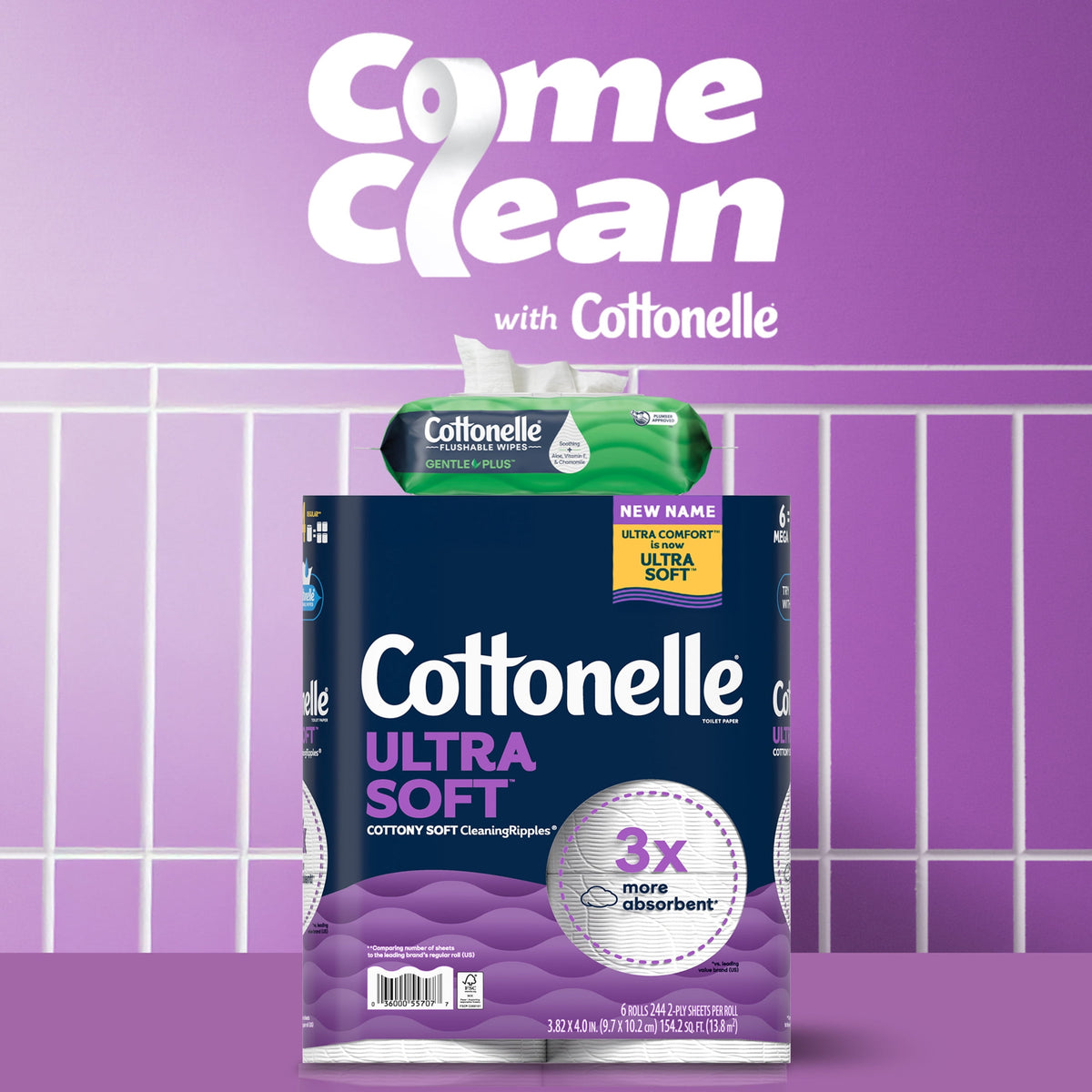 Cottonelle Ultra Soft Toilet Paper, 36 Mega Rolls