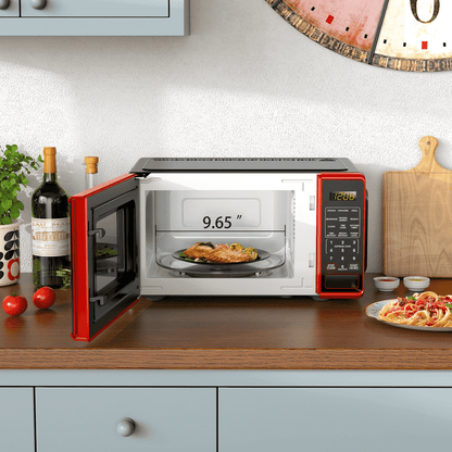 Mainstays Countertop Microwave Oven, 0.7 cu ft, 700 W, Red