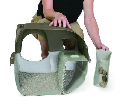 Omega Paw Inc. - Self-cleaning Litter Box- Brown-taupe Large - RALG4