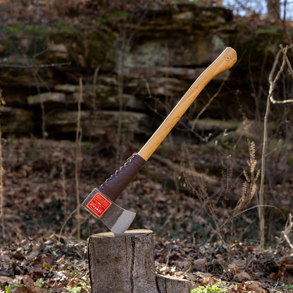 Swiss Tech 28-inch Drop Forged Steel Axe with Hickory Handle, Gewahlt