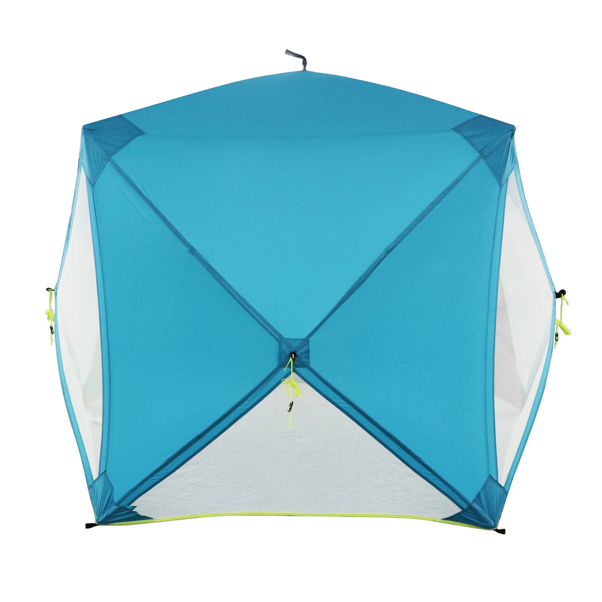 Ozark Trail 82 in x 70 in x 63 in Pop-Up Beach Shelter with UPF50+ Protection, Blue
