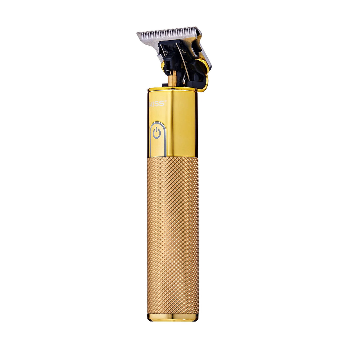 Kiss Precision Blade Cordless Hair Trimmer, Stainless Steel T-Blade, High-Speed Motor, Gold, 8 Pieces
