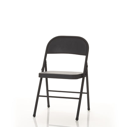 Mainstays Steel Folding Chair, Black, Set of 4