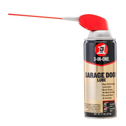 (6 pack) 3-IN-ONE Professional Garage Door Lubricant Smart Straw Sprays 2 Ways, 11 oz