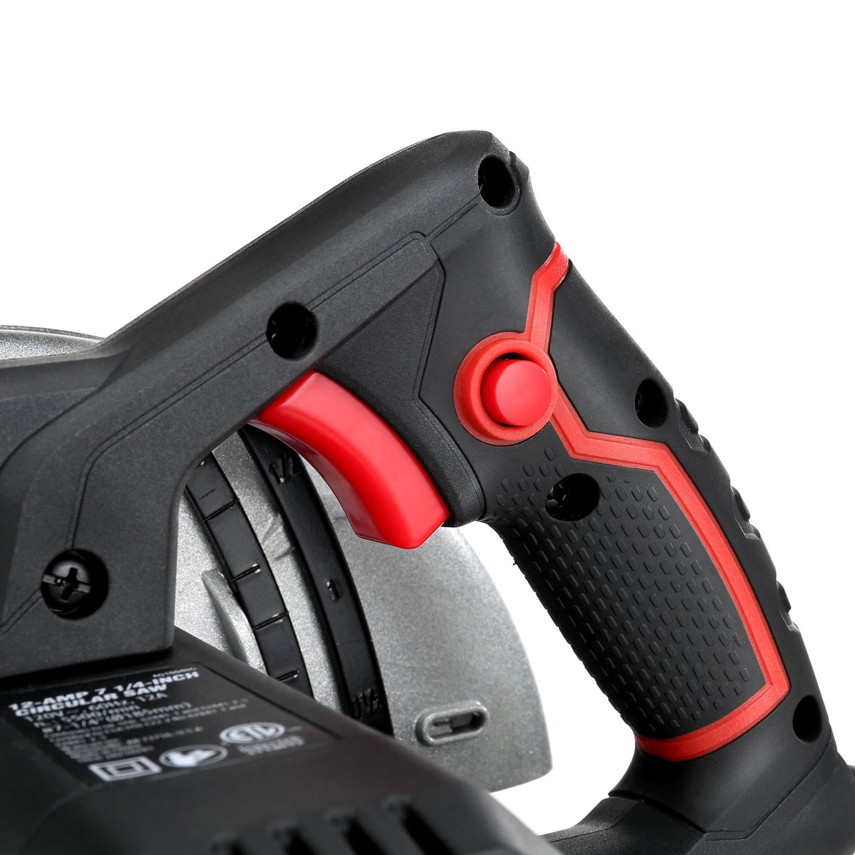 Hyper Tough 12 Amp 7-1/4 in Corded Circular Saw with Steel Shoe and Adjustable Bevel