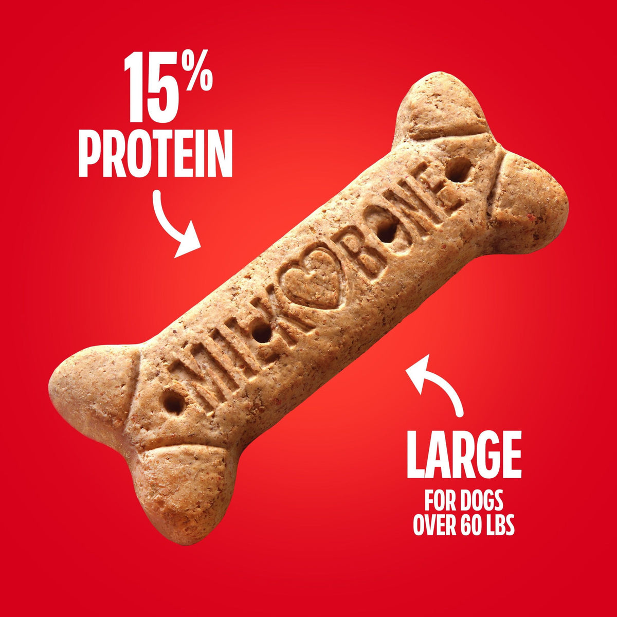 (2 pack) Milk Bone Crunchy Large Dog Treats, 10 Lb. Box, Original Beef Flavor