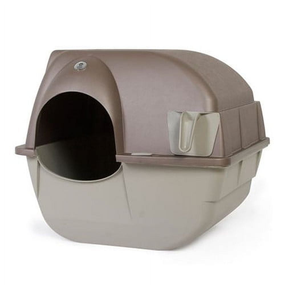 Omega Paw Inc. - Self-cleaning Litter Box- Brown-taupe Large - RALG4