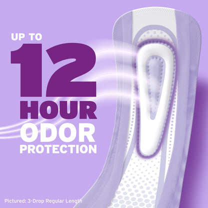 Poise Ultra Thin Incontinence Pads, 4 Drop Moderate Absorbency, Regular Length, 144 Count