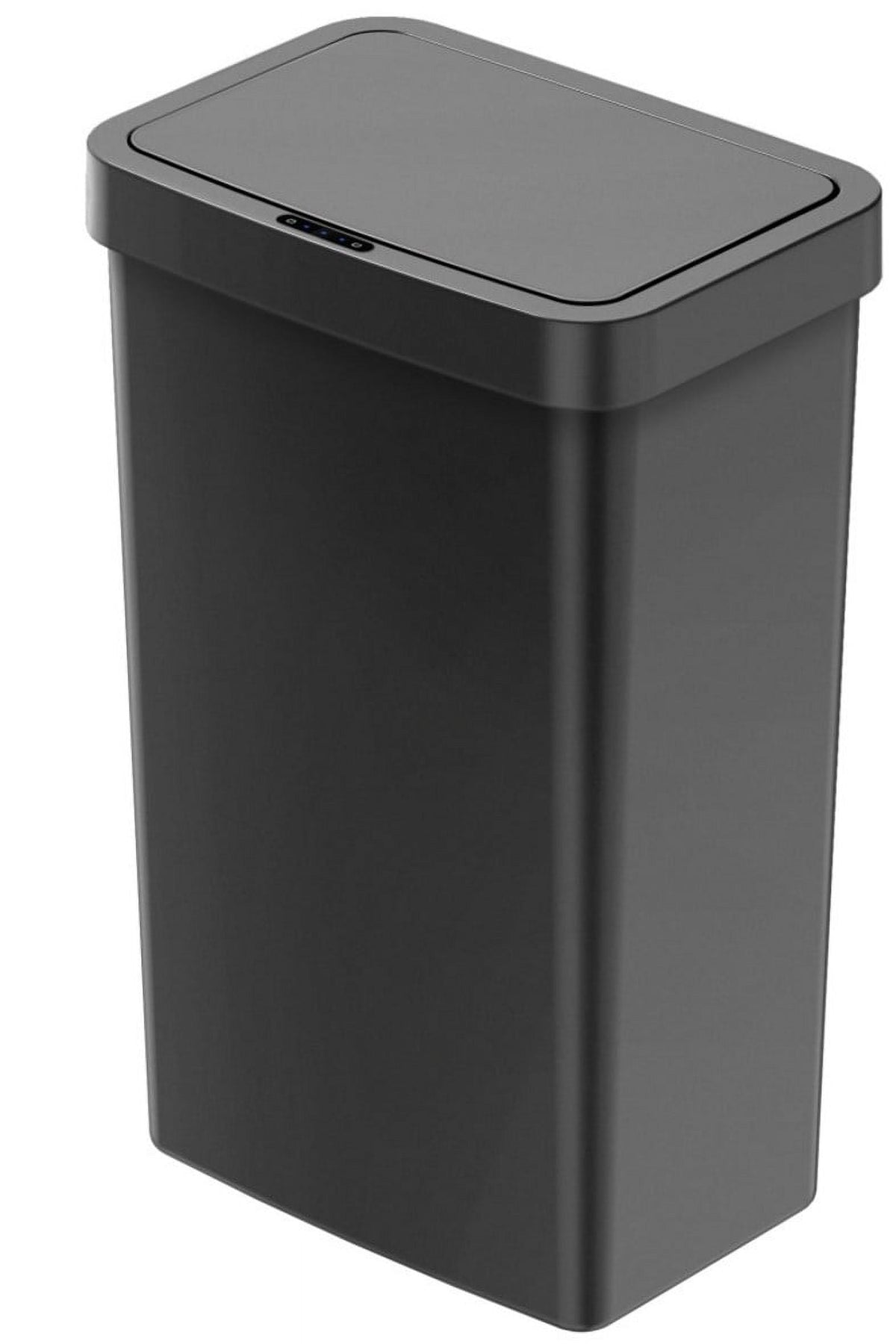 Mainstays Kitchen Motion Sensor Trash Can, 13.2 gal Plastic Automatic Garbage Bin, Black