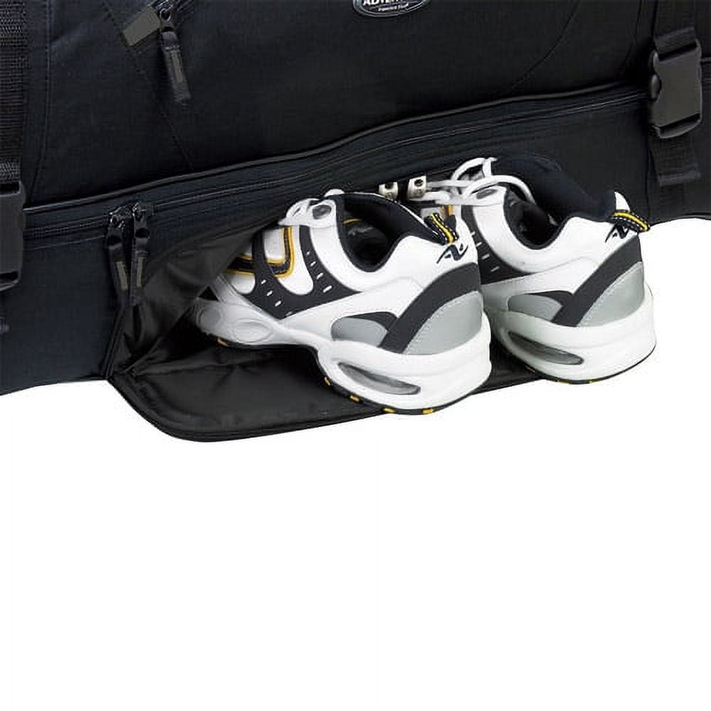 Travelers Club Large 36" Drop-Bottom Rolling Duffel with Telescopic Handle - Black