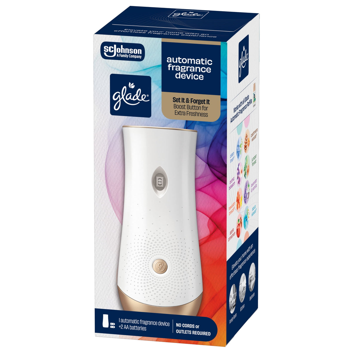 (4 pack) Glade Automatic Spray Holder, Battery-Operated Air Freshener, 10.2 oz
