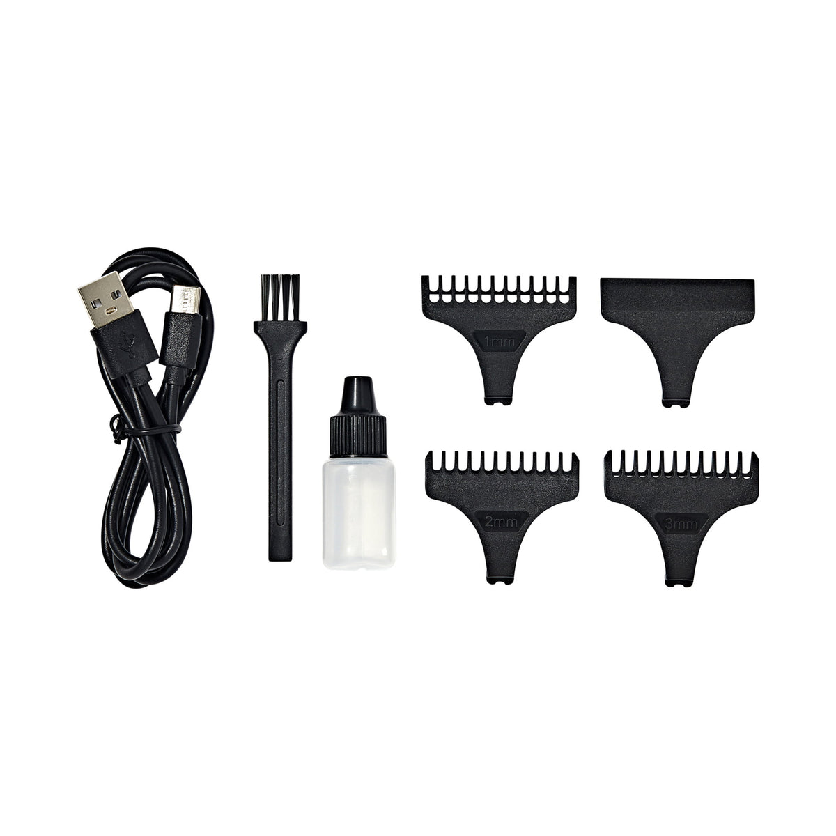 Kiss Precision Blade Cordless Hair Trimmer, Stainless Steel T-Blade, High-Speed Motor, Gold, 8 Pieces
