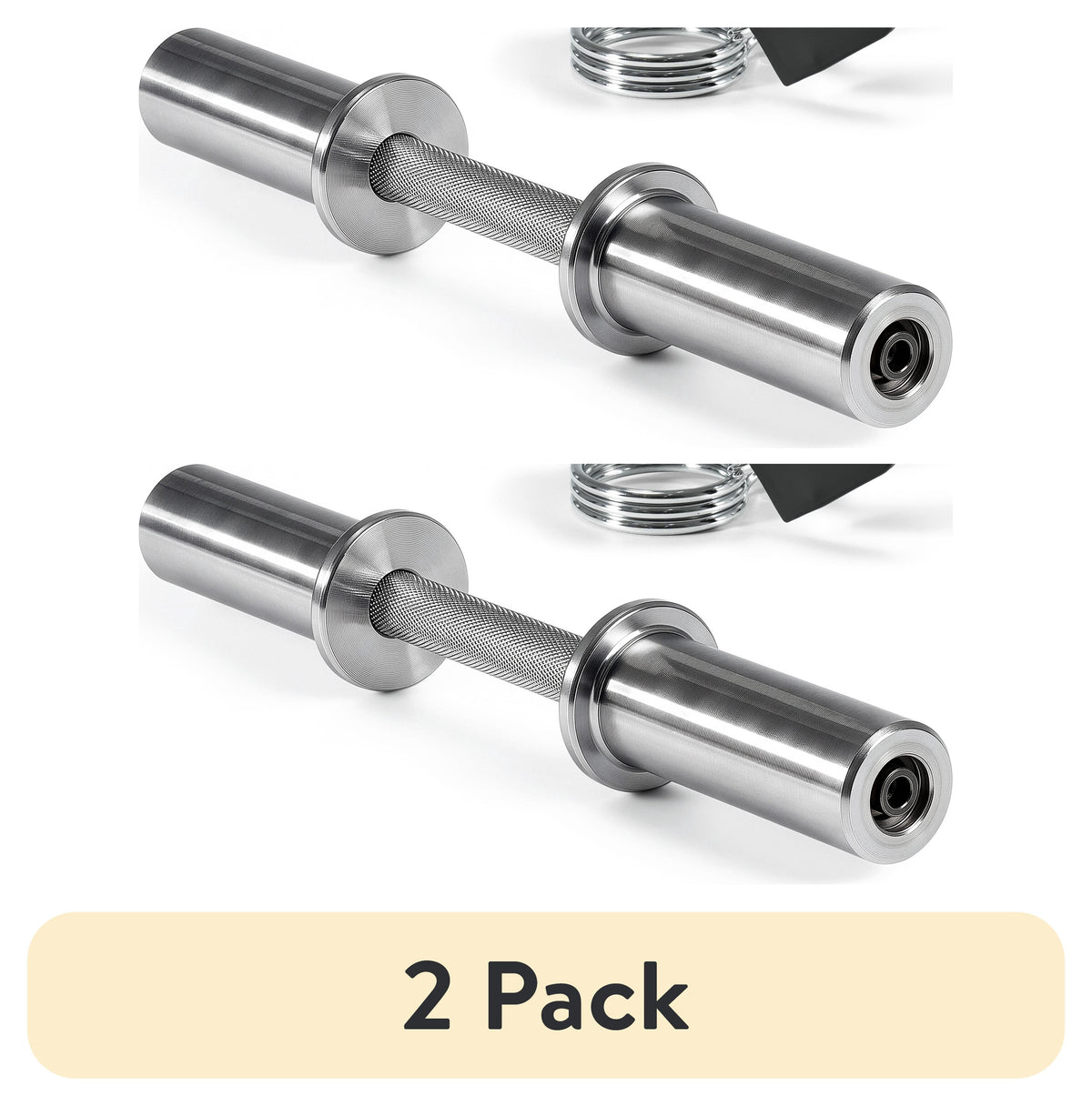 (2 pack) CAP Barbell 16in Single Olympic Dumbbell Handle