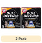 (4 pack) ARM & HAMMER Dual Defense with Microban Clumping Cat Litter for Multi-Cat Households, 14 lbs