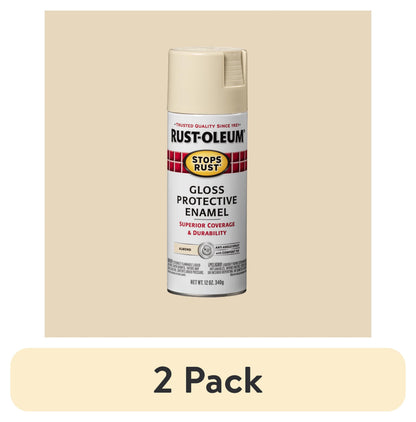 (6 pack) Orange, Rust-Oleum Stops Rust Protective Enamel Gloss Spray Paint-214084, 12 oz