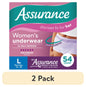 Assurance Women's Incontinence and Postpartum Underwear, L, Maximum Absorbency, 72 Count