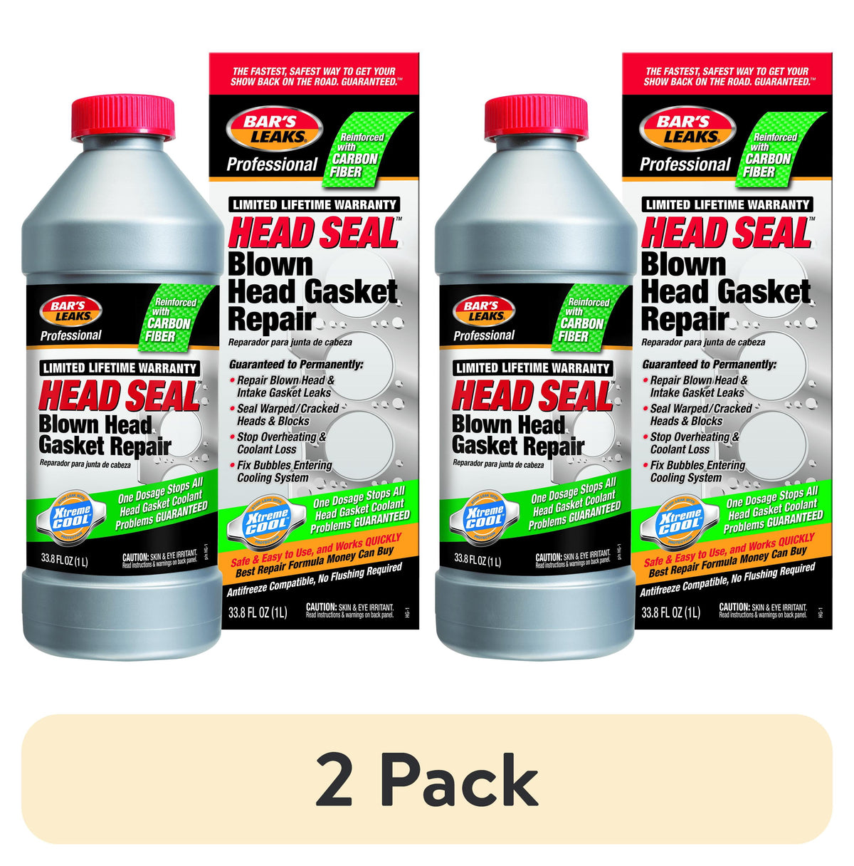 Bar's Leaks Head Seal Blown Head Gasket Repair, Automotive Additive, 33.8 oz