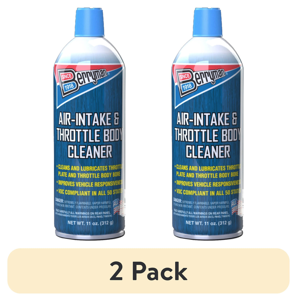 (6 pack) Berryman B-12 Chemtool Air Intake & Throttle Body Cleaner, 11 oz Aerosol