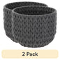 Better Homes & Gardens Closed-Weave Polyester Black Decorative Storage Basket