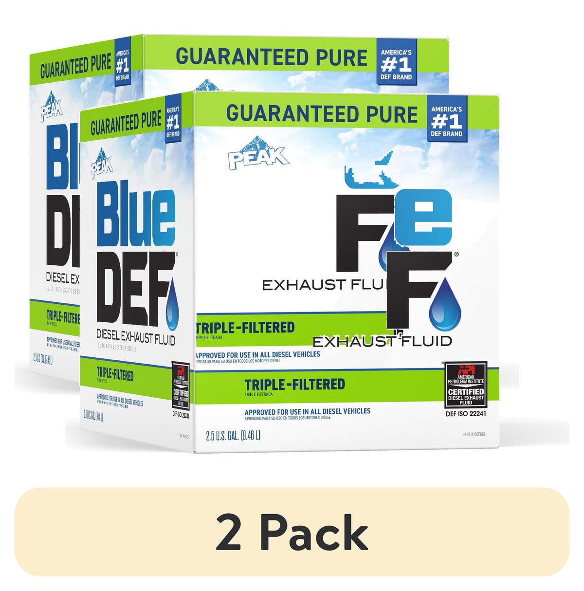 (3 pack) BlueDEF Diesel Exhaust Fluid, 2.5 gal