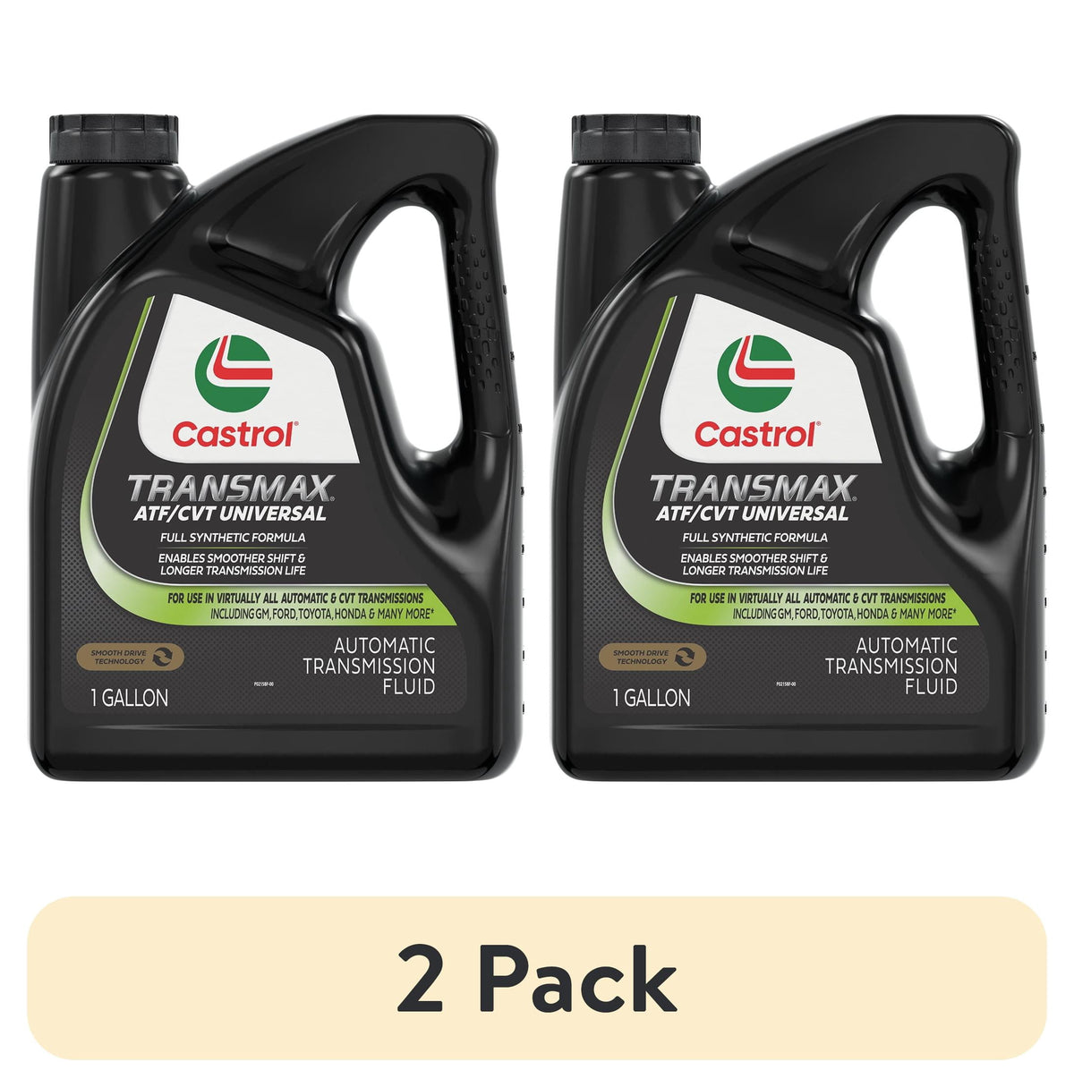 (2 pack) Castrol Transmax ATF/CVT Universal Automatic Transmission Fluid, 1 Gallon