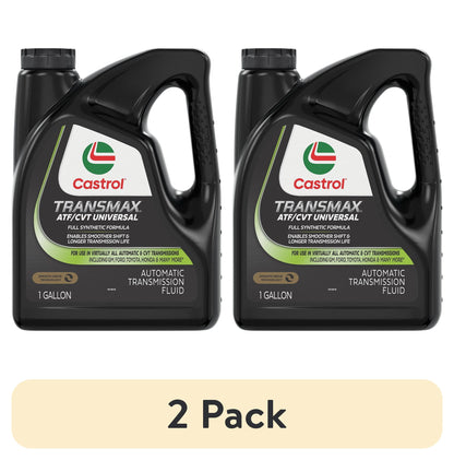 (2 pack) Castrol Transmax ATF/CVT Universal Automatic Transmission Fluid, 1 Gallon