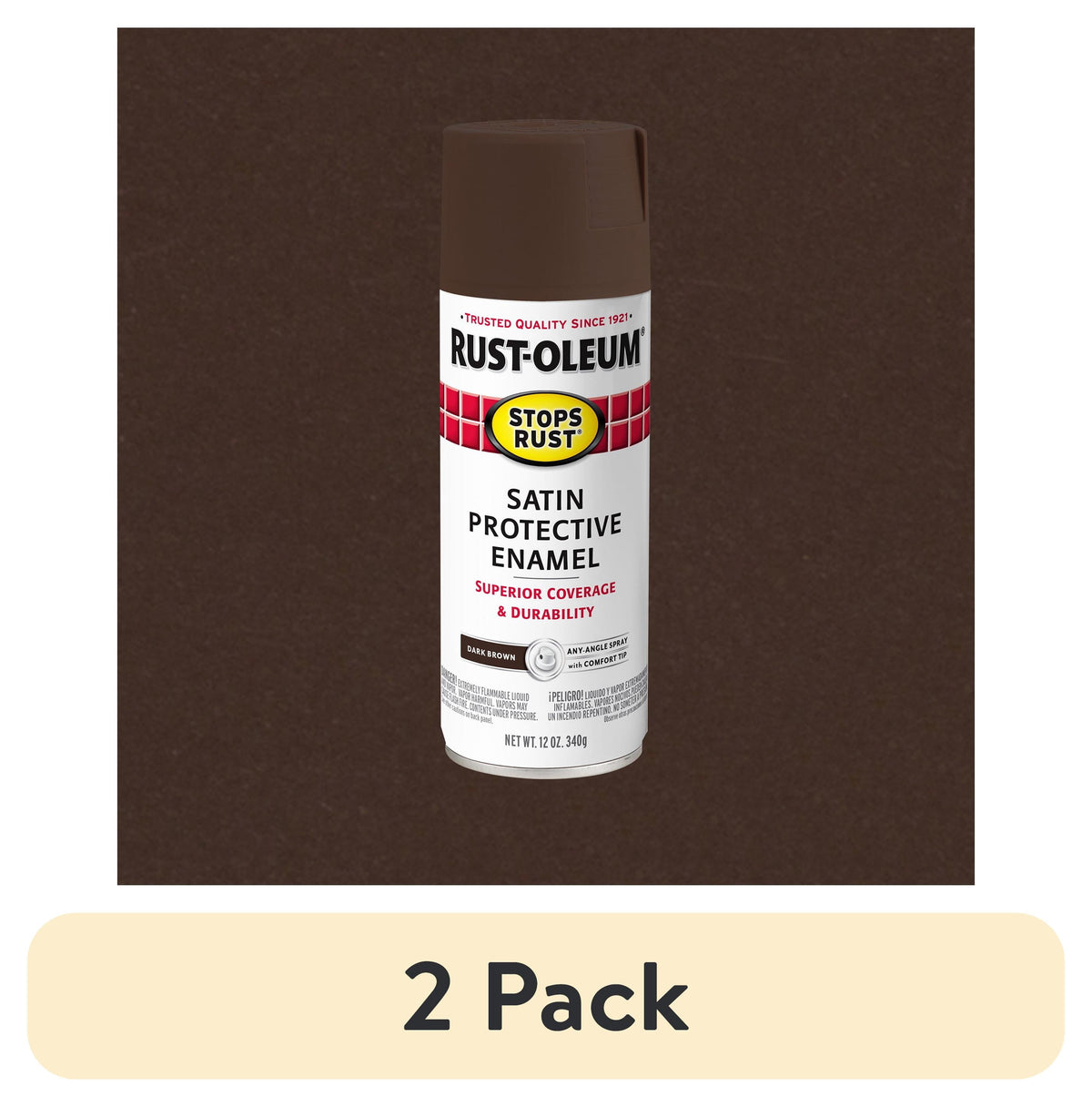 (6 pack) Orange, Rust-Oleum Stops Rust Protective Enamel Gloss Spray Paint-214084, 12 oz