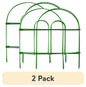 (6 pack) Expert Gardener 18in Height x 8ft Length Green Steel Folding Garden Fence