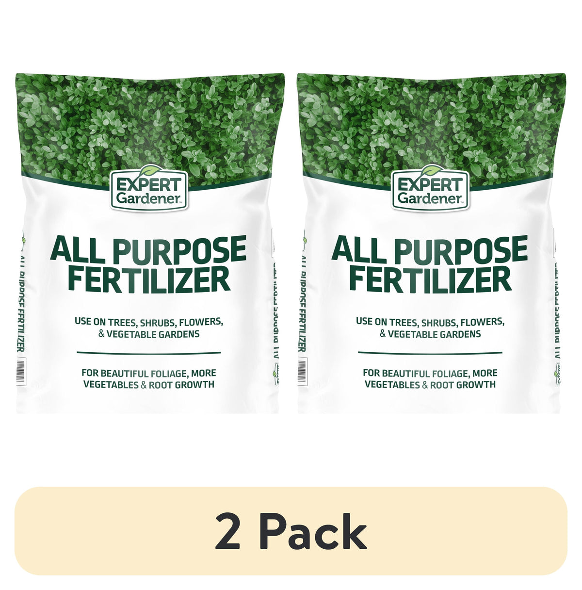 (2 pack) Expert Gardener All Purpose Plant Fertilizer, 10-10-10, 40 lb Bag