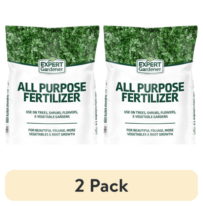 (2 pack) Expert Gardener All Purpose Plant Fertilizer, 10-10-10, 40 lb Bag