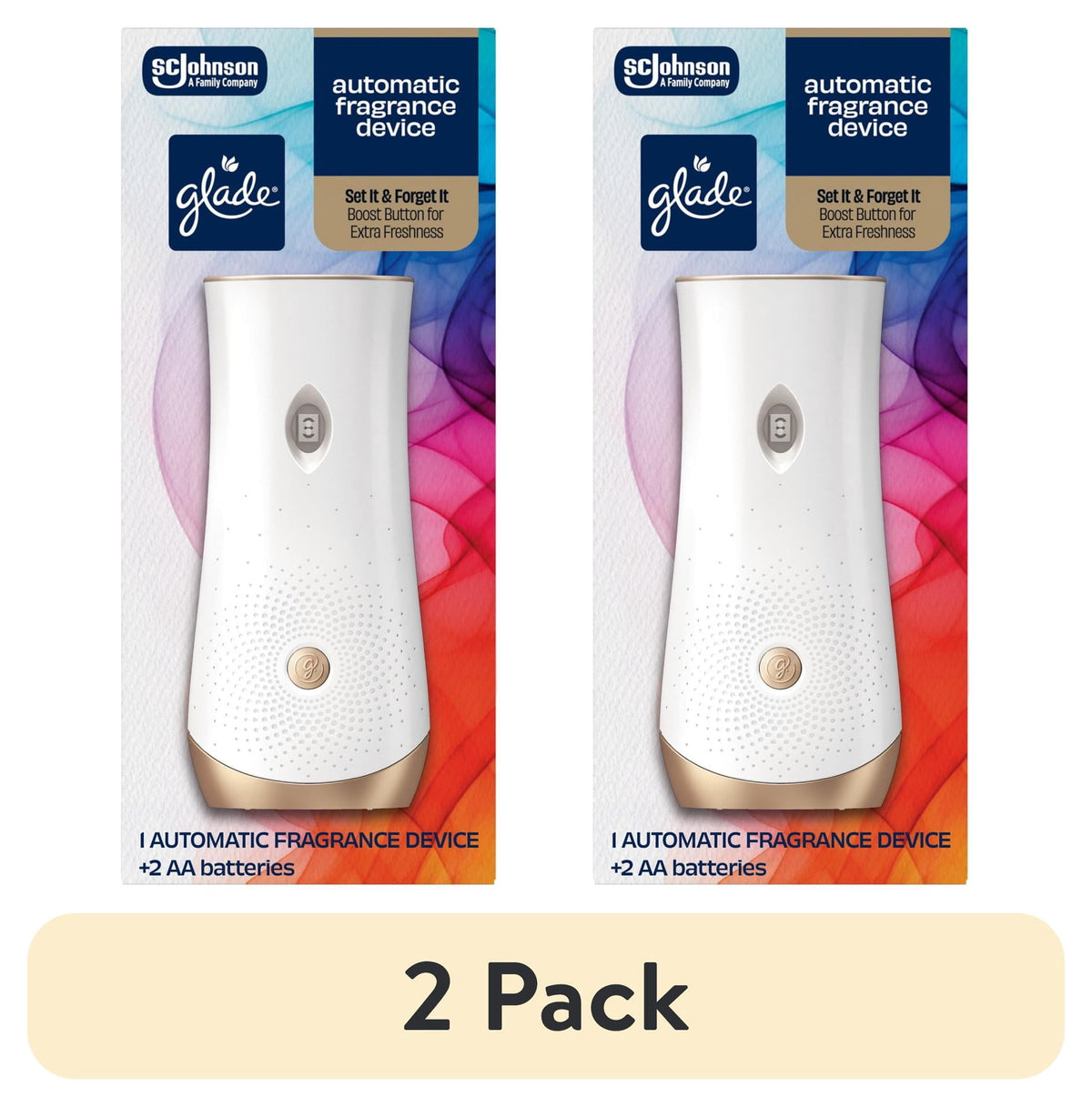 (4 pack) Glade Automatic Spray Holder, Battery-Operated Air Freshener, 10.2 oz