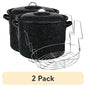 Granite Ware 21.5 Quart Water Bath Canner with Rack for Jam, Salsa and Pickles