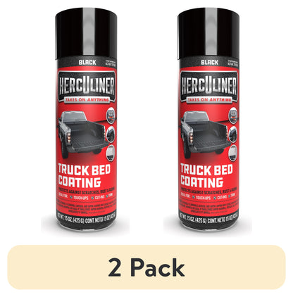 (3 pack) Herculiner Truck Bed Liner, Black, 15 oz