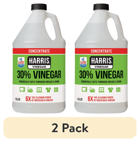 (2 pack) Harris 30% Concentrated Vinegar, Multi-Purpose Use for Home and Outdoor, 1 Gallon