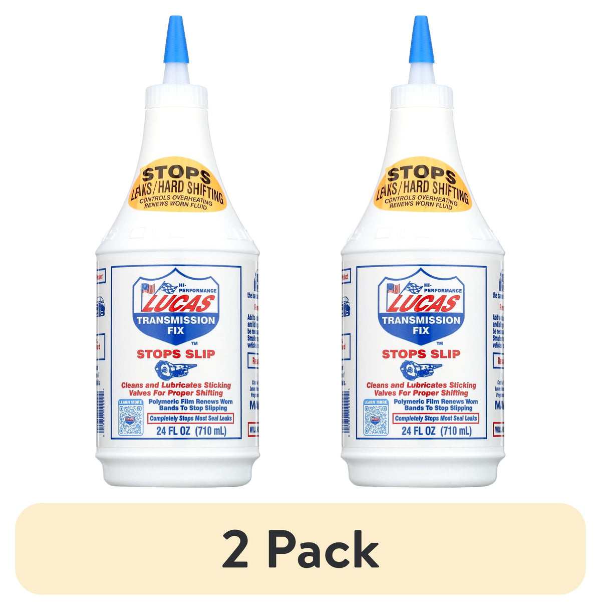 (2 pack) Lucas 10009 Transmission Fix Automotive Performance Additive 24 Ounce - Stops Transmission Slips