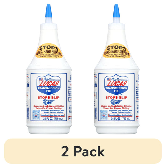 (2 pack) Lucas 10009 Transmission Fix Automotive Performance Additive 24 Ounce - Stops Transmission Slips
