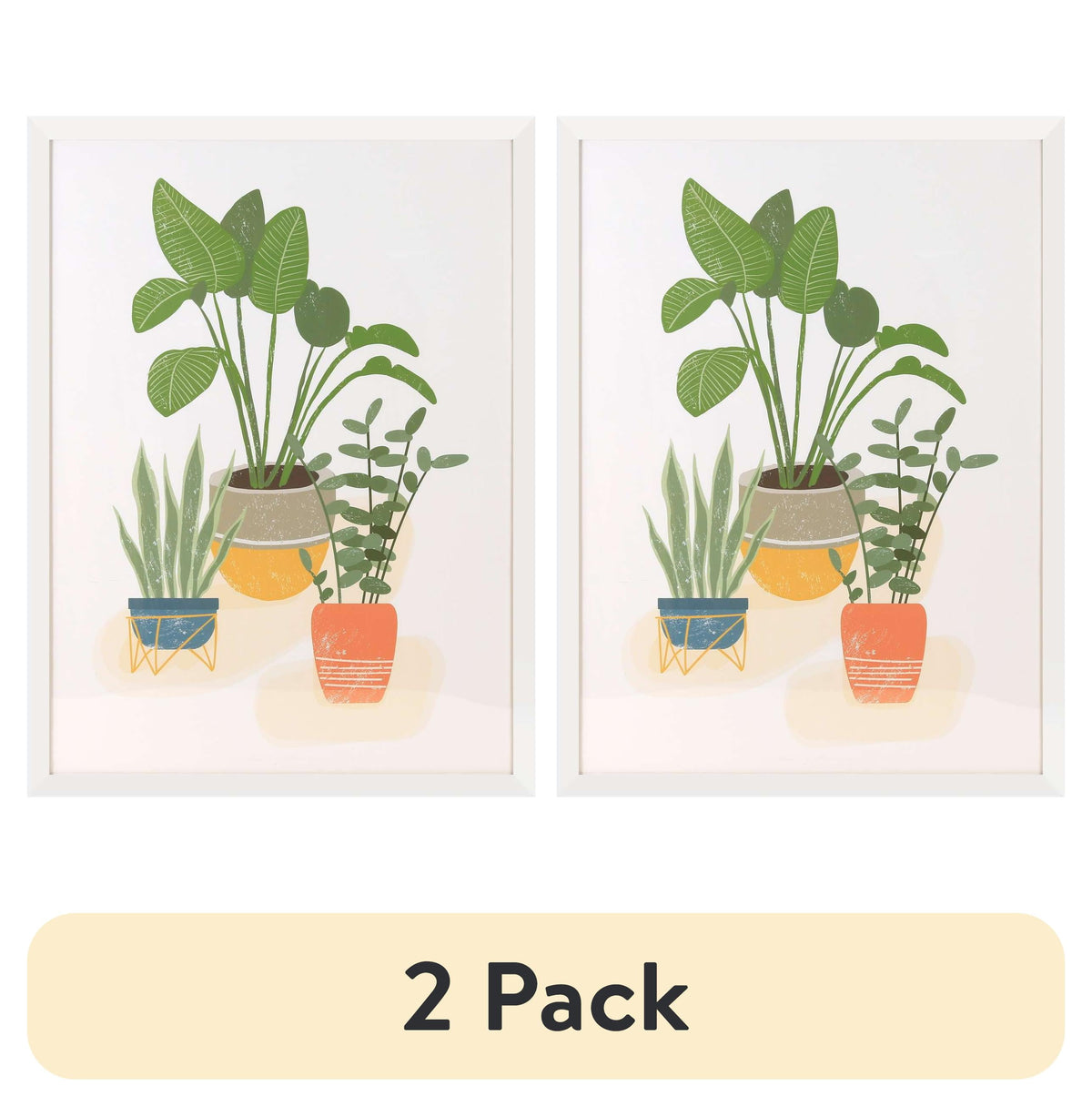 (2 pack) Mainstays 24 x 36 Gold Poster Frame, Thin Flat Profile