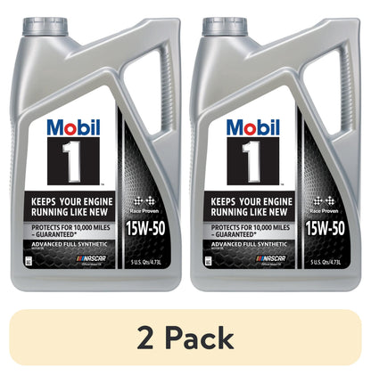 Mobil 1 Advanced Full Synthetic Motor Oil 15W-50, 5 Quart