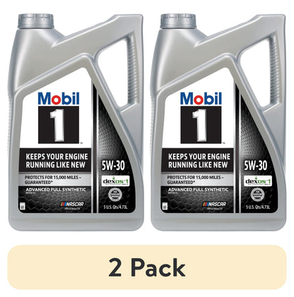 Mobil 1 Advanced Full Synthetic Motor Oil 5W-30, 5 Quart