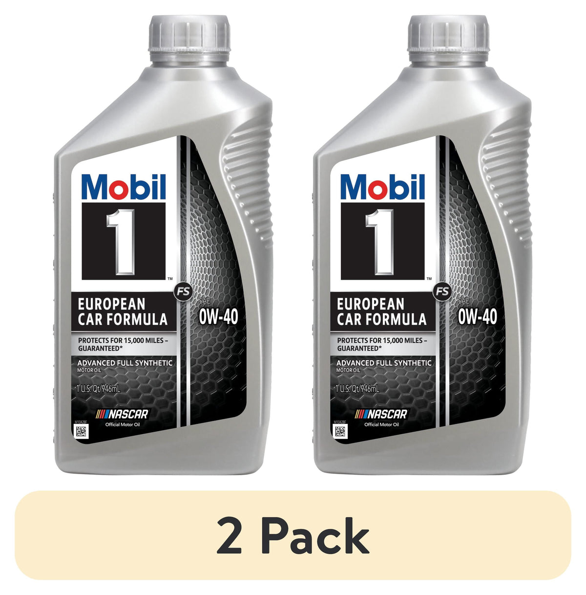 (4 pack) Mobil 1 FS European Car Formula Full Synthetic Motor Oil 0W-40, 1 Quart