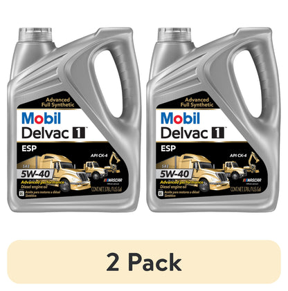 Mobil Delvac 1 ESP Heavy Duty Full Synthetic Diesel Engine Oil 5W-40, 1 Gal.