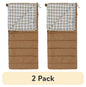 (2 pack) Ozark Trail 50 Degree Flannel-Lined Rectangular Sleeping Bag