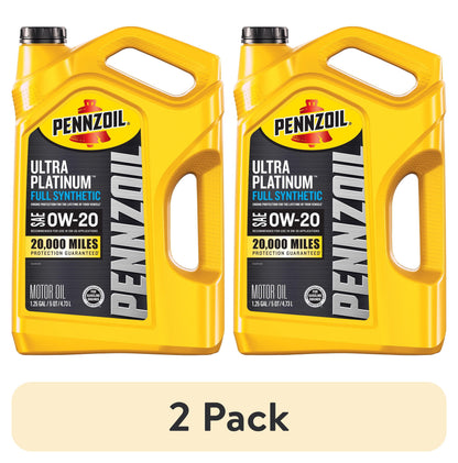 Pennzoil Ultra Platinum Full Synthetic 0W-20 Motor Oil, 5 Quart