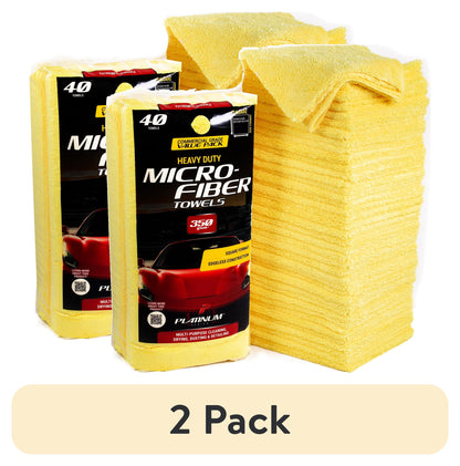 (2 pack) Platinum Series 40 Pack Premium Microfiber Auto and Home Detailing Towels