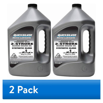 Quicksilver Premium Plus 2-Stroke Synthetic Blend Marine Oil - 1 Gallon