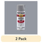 (6 pack) Light Gray, Rust-Oleum Stops Rust Automotive Primer Flat Spray Paint-2081830, 12 oz